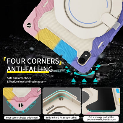 For Huawei MatePad 11 2023 Armor Contrast Color Silicone + PC Tablet Case(Colorful Pink) - Huawei by buy2fix | Online Shopping UK | buy2fix