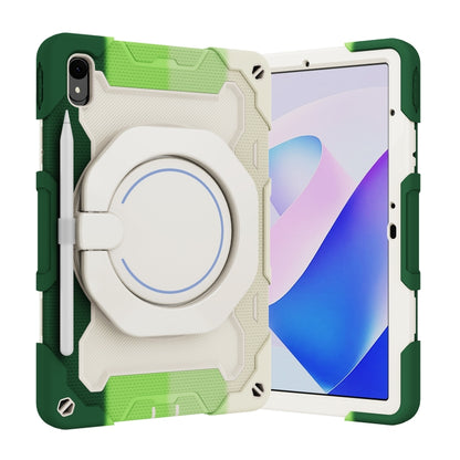 For Huawei MatePad 11 2023 Armor Contrast Color Silicone + PC Tablet Case(Colorful Green) - Huawei by buy2fix | Online Shopping UK | buy2fix