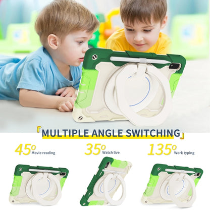 For Huawei MatePad 11 2023 Armor Contrast Color Silicone + PC Tablet Case(Colorful Green) - Huawei by buy2fix | Online Shopping UK | buy2fix