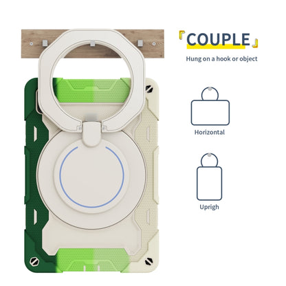 For Huawei MatePad 11 2023 Armor Contrast Color Silicone + PC Tablet Case(Colorful Green) - Huawei by buy2fix | Online Shopping UK | buy2fix