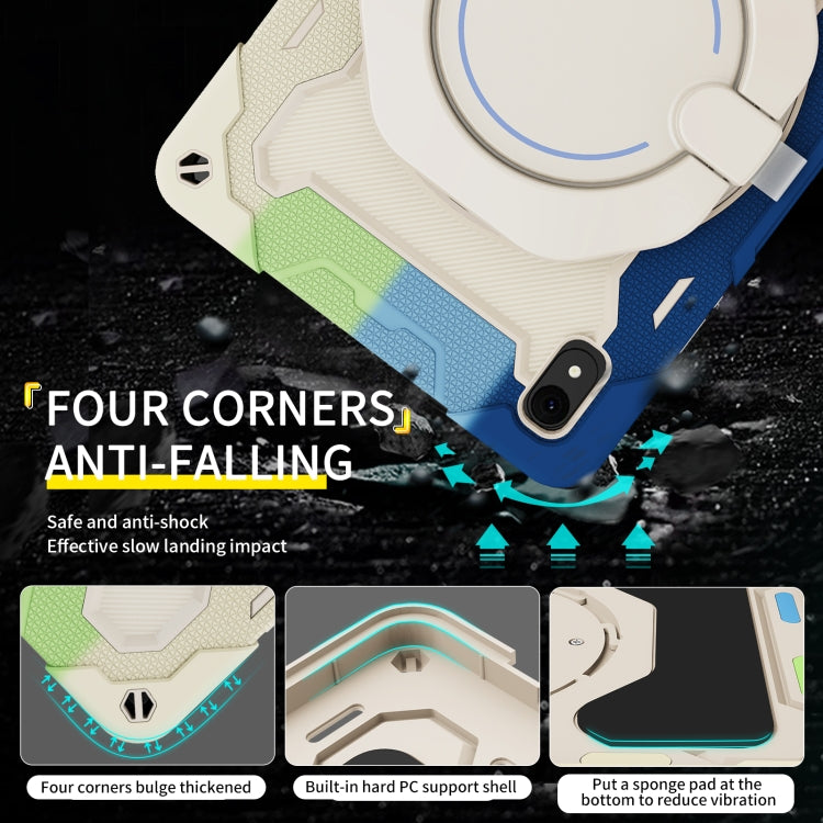 For Huawei MatePad 11 2023 Armor Contrast Color Silicone + PC Tablet Case(Colorful Blue) - Huawei by buy2fix | Online Shopping UK | buy2fix