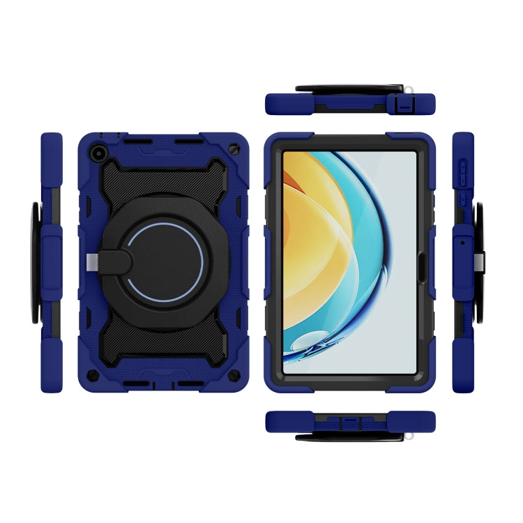 For Huawei MatePad SE 10.4 2023 Armor Contrast Color Silicone + PC Tablet Case(Navy Blue) - Huawei by buy2fix | Online Shopping UK | buy2fix
