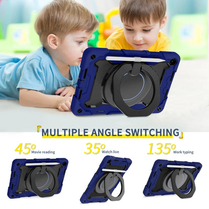 For Huawei MatePad SE 10.4 2023 Armor Contrast Color Silicone + PC Tablet Case(Navy Blue) - Huawei by buy2fix | Online Shopping UK | buy2fix