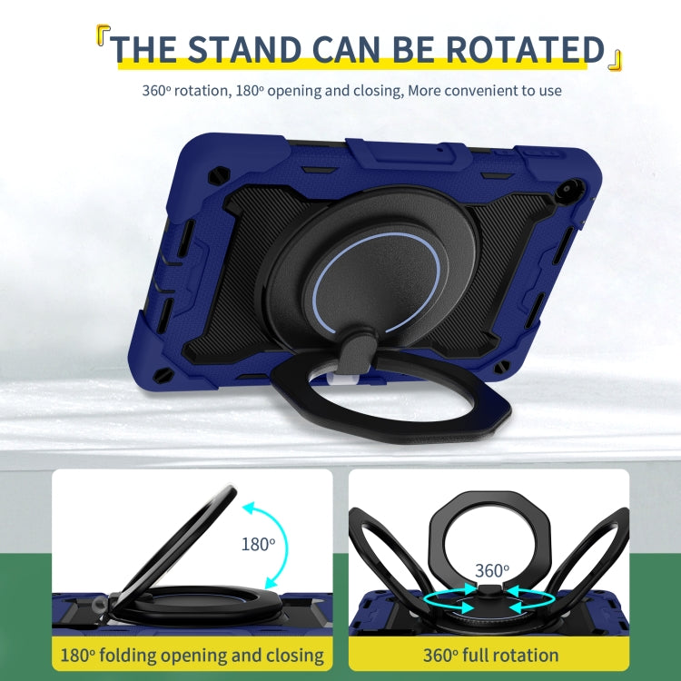 For Huawei MatePad SE 10.4 2023 Armor Contrast Color Silicone + PC Tablet Case(Navy Blue) - Huawei by buy2fix | Online Shopping UK | buy2fix