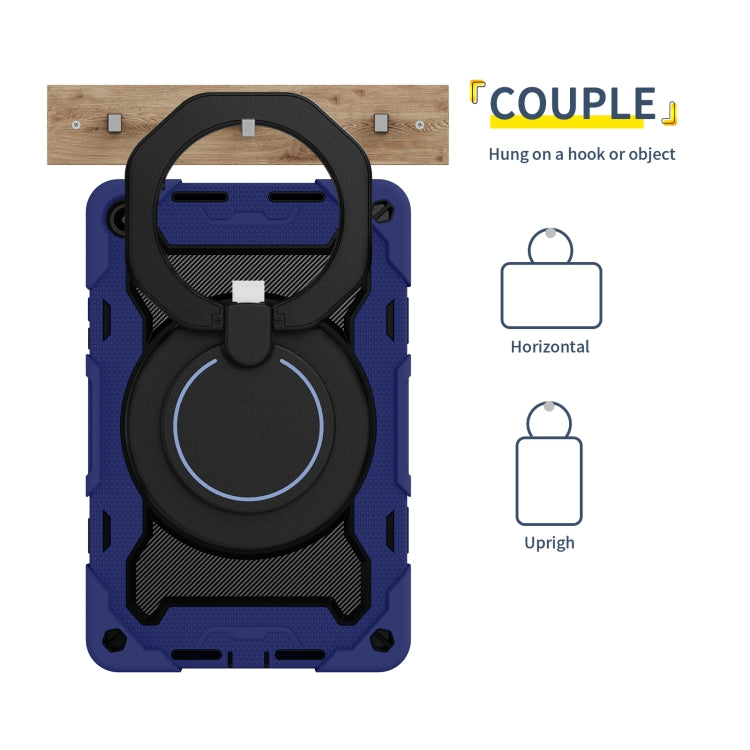 For Huawei MatePad SE 10.4 2023 Armor Contrast Color Silicone + PC Tablet Case(Navy Blue) - Huawei by buy2fix | Online Shopping UK | buy2fix