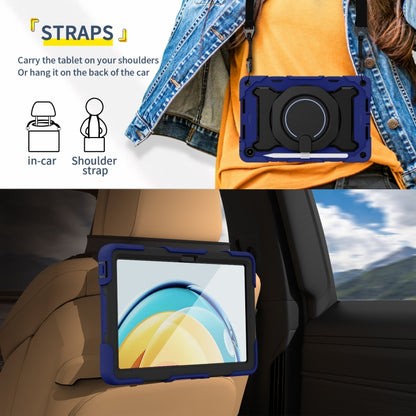 For Huawei MatePad SE 10.4 2023 Armor Contrast Color Silicone + PC Tablet Case(Navy Blue) - Huawei by buy2fix | Online Shopping UK | buy2fix