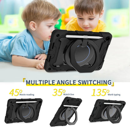 For Huawei MatePad SE 10.4 2023 Armor Contrast Color Silicone + PC Tablet Case(Black) - Huawei by buy2fix | Online Shopping UK | buy2fix