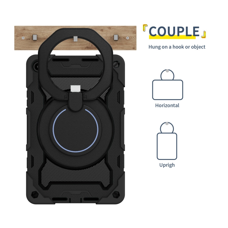 For Huawei MatePad SE 10.4 2023 Armor Contrast Color Silicone + PC Tablet Case(Black) - Huawei by buy2fix | Online Shopping UK | buy2fix