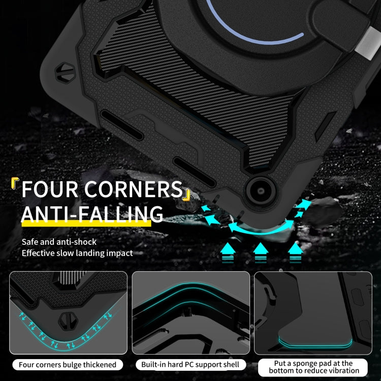 For Huawei MatePad SE 10.4 2023 Armor Contrast Color Silicone + PC Tablet Case(Black) - Huawei by buy2fix | Online Shopping UK | buy2fix