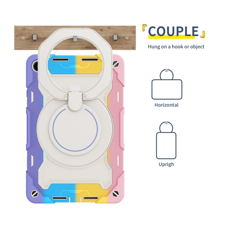 For Huawei MatePad SE 10.4 2023 Armor Contrast Color Silicone + PC Tablet Case(Colorful Pink) - Huawei by buy2fix | Online Shopping UK | buy2fix