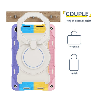 For Huawei MatePad SE 10.4 2023 Armor Contrast Color Silicone + PC Tablet Case(Colorful Pink) - Huawei by buy2fix | Online Shopping UK | buy2fix