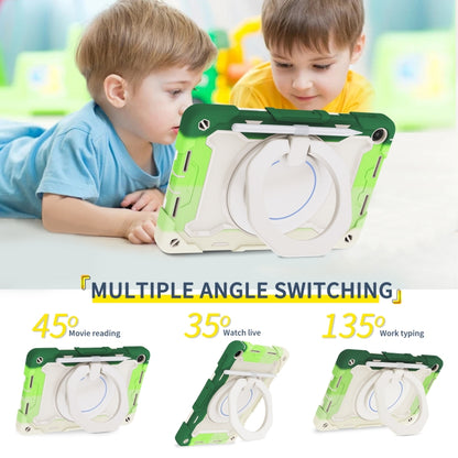 For Huawei MatePad SE 10.4 2023 Armor Contrast Color Silicone + PC Tablet Case(Colorful Green) - Huawei by buy2fix | Online Shopping UK | buy2fix