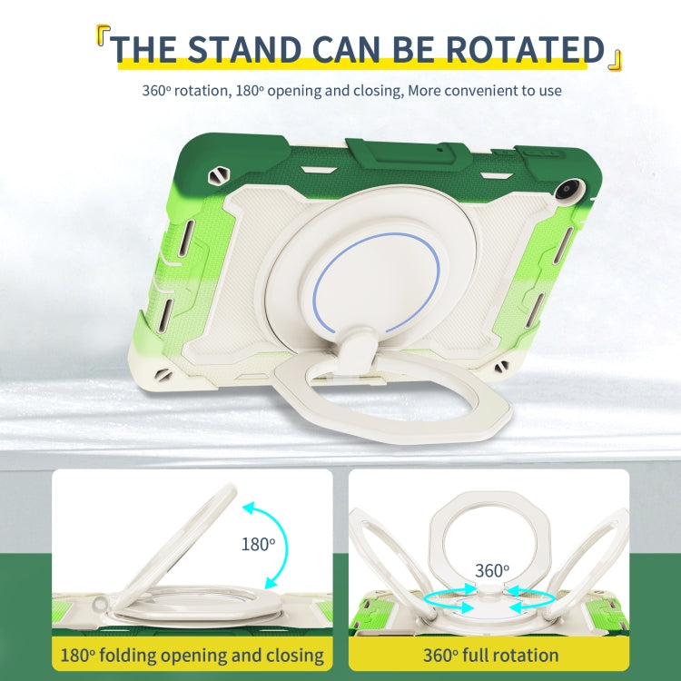 For Huawei MatePad SE 10.4 2023 Armor Contrast Color Silicone + PC Tablet Case(Colorful Green) - Huawei by buy2fix | Online Shopping UK | buy2fix