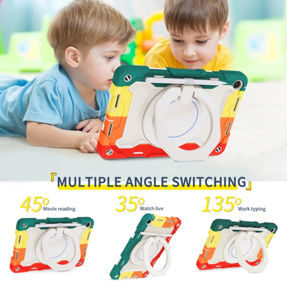 For Huawei MatePad SE 10.4 2023 Armor Contrast Color Silicone + PC Tablet Case(Colorful Red) - Huawei by buy2fix | Online Shopping UK | buy2fix