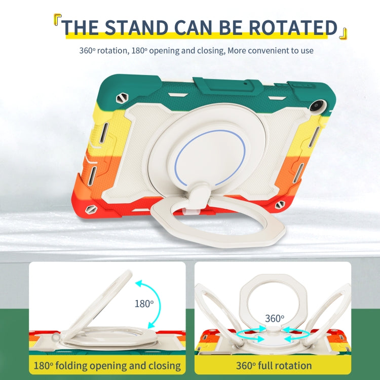 For Huawei MatePad SE 10.4 2023 Armor Contrast Color Silicone + PC Tablet Case(Colorful Red) - Huawei by buy2fix | Online Shopping UK | buy2fix