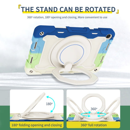 For Huawei MatePad SE 10.4 2023 Armor Contrast Color Silicone + PC Tablet Case(Colorful Blue) - Huawei by buy2fix | Online Shopping UK | buy2fix