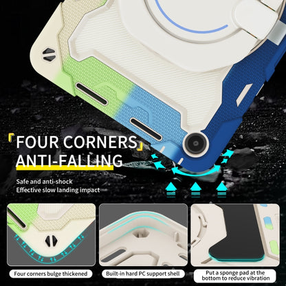 For Huawei MatePad SE 10.4 2023 Armor Contrast Color Silicone + PC Tablet Case(Colorful Blue) - Huawei by buy2fix | Online Shopping UK | buy2fix