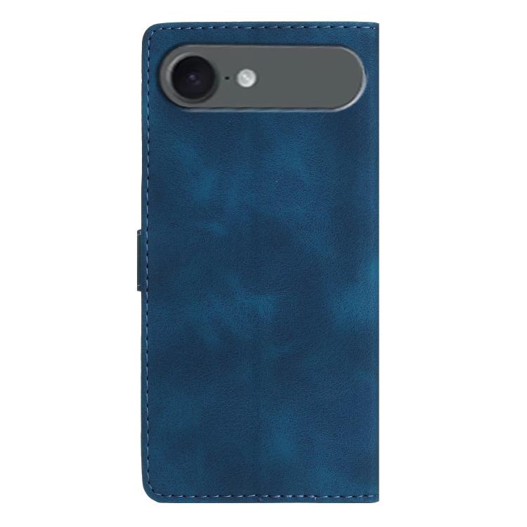 For iPhone Air Flower Butterfly Embossing Pattern Leather Phone Case(Blue) - iPhone Air Cases by buy2fix | Online Shopping UK | buy2fix