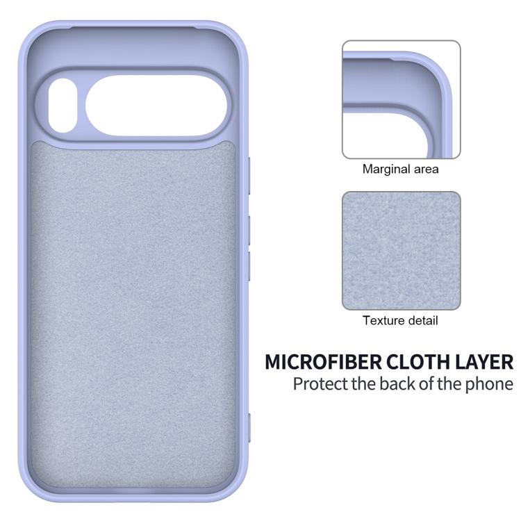 For Google Pixel 10 Pro XL Pure Color Liquid Silicone Shockproof Phone Case(Purple) - Google Cases by buy2fix | Online Shopping UK | buy2fix