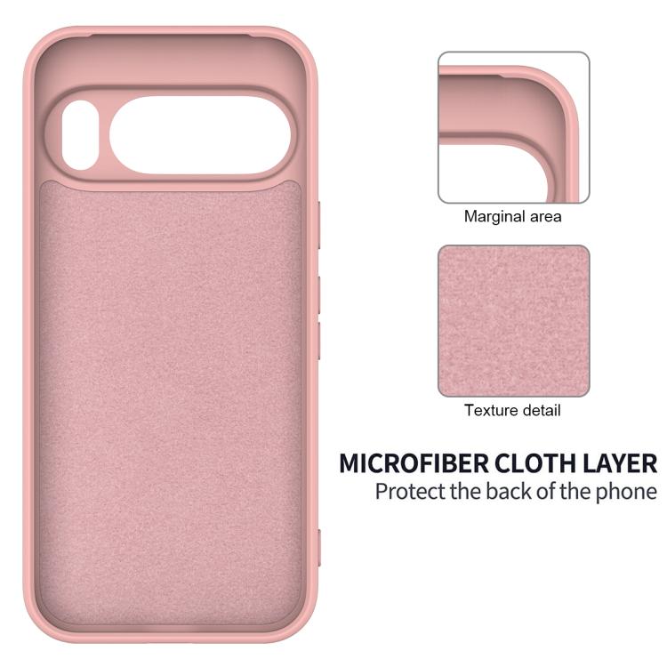 For Google Pixel 10 Pro XL Pure Color Liquid Silicone Shockproof Phone Case(Pink) - Google Cases by buy2fix | Online Shopping UK | buy2fix