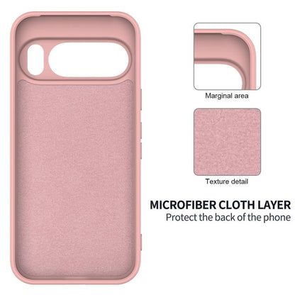 For Google Pixel 10 Pro XL Pure Color Liquid Silicone Shockproof Phone Case(Pink) - Google Cases by buy2fix | Online Shopping UK | buy2fix