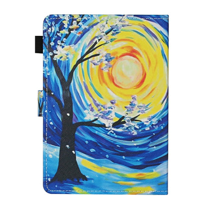 For 7 inch Universal Tablet PC Colored Drawing Pattern Horizontal Flip Leather Case with Holder & Card Slots(Starry Sky Tree) - 7 inch by buy2fix | Online Shopping UK | buy2fix