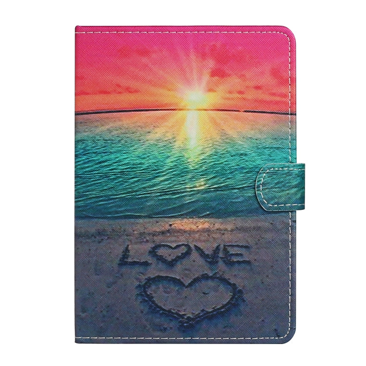 For 7 inch Universal Tablet PC Colored Drawing Pattern Horizontal Flip Leather Case with Holder & Card Slots(Sunrise) - 7 inch by buy2fix | Online Shopping UK | buy2fix