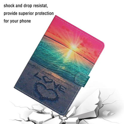 For 7 inch Universal Tablet PC Colored Drawing Pattern Horizontal Flip Leather Case with Holder & Card Slots(Sunrise) - 7 inch by buy2fix | Online Shopping UK | buy2fix
