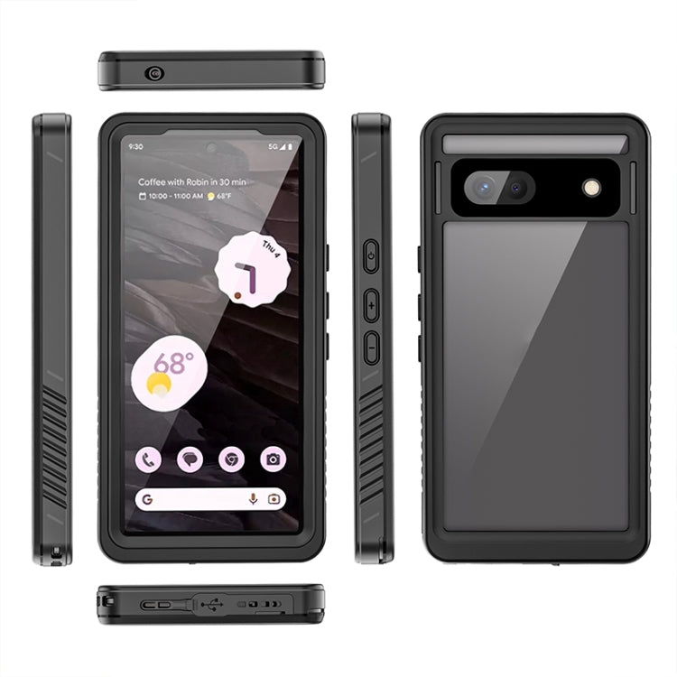 For Google Pixel 7a RedPepper Shockproof IP68 Waterproof PC + TPU Protective Case(Black) - Google Cases by RedPepper | Online Shopping UK | buy2fix