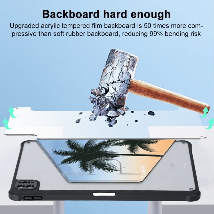 For iPad Air 11 2025 / 2024 3-Fold 360 Rotation Painted Leather Smart Tablet Case(Coconut Tree) by buy2fix