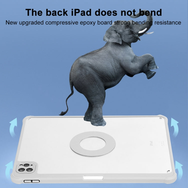 For iPad 10.2 2021 / 2020 / 10.5 720 Rotation Magnetic Painted Leather Smart Tablet Case(Green Heart) - iPad 10.2 Cases by buy2fix | Online Shopping UK | buy2fix