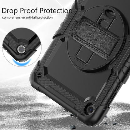 For Lenovo Tab M10 10.1 Gen 3rd Silicone Hybrid PC Tablet Case with Shoulder Strap(Black) - Lenovo by buy2fix | Online Shopping UK | buy2fix