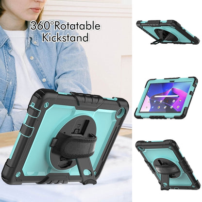 For Lenovo Tab M10 10.1 Gen 3rd Silicone Hybrid PC Tablet Case with Shoulder Strap(Light Blue PC) - Lenovo by buy2fix | Online Shopping UK | buy2fix