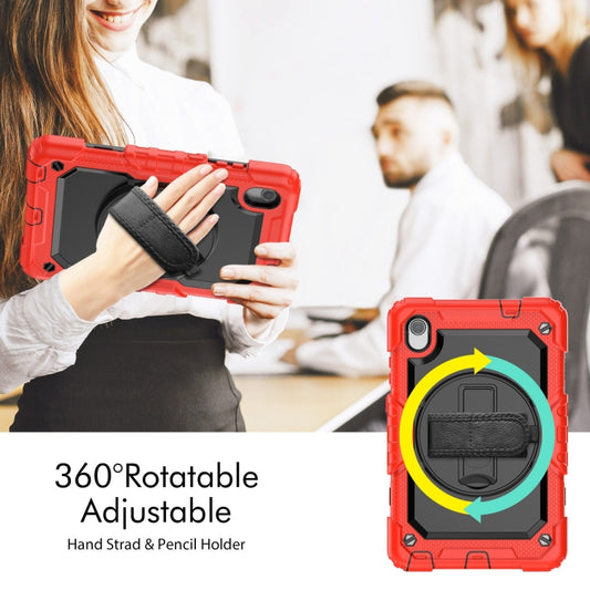 For Lenovo Tab M8 HD 2020/2019 Silicone Hybrid PC Tablet Case with Shoulder Strap(Red) - Lenovo by buy2fix | Online Shopping UK | buy2fix