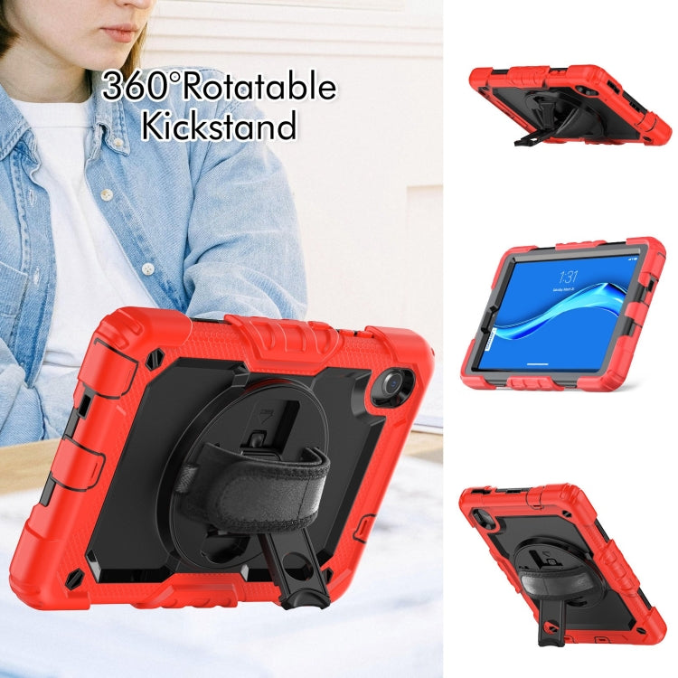 For Lenovo Tab M8 HD 2020/2019 Silicone Hybrid PC Tablet Case with Shoulder Strap(Red) - Lenovo by buy2fix | Online Shopping UK | buy2fix