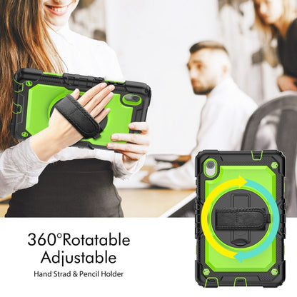 For Lenovo Tab M8 HD 2020/2019 Silicone Hybrid PC Tablet Case with Shoulder Strap(Yellow Green PC) - Lenovo by buy2fix | Online Shopping UK | buy2fix