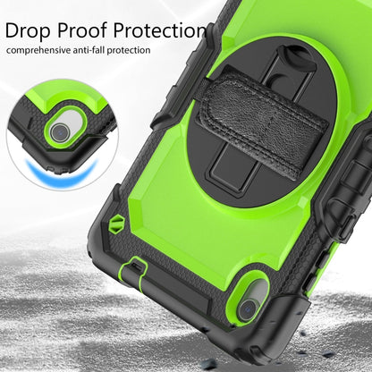 For Lenovo Tab M8 HD 2020/2019 Silicone Hybrid PC Tablet Case with Shoulder Strap(Yellow Green PC) - Lenovo by buy2fix | Online Shopping UK | buy2fix