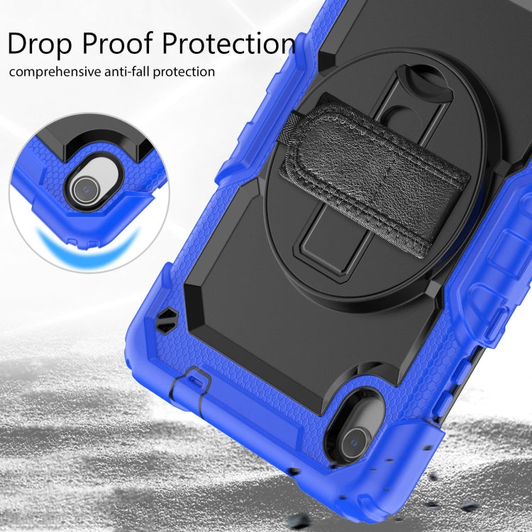 For Lenovo Tab M8 HD 2020/2019 Silicone Hybrid PC Tablet Case with Shoulder Strap(Blue) - Lenovo by buy2fix | Online Shopping UK | buy2fix
