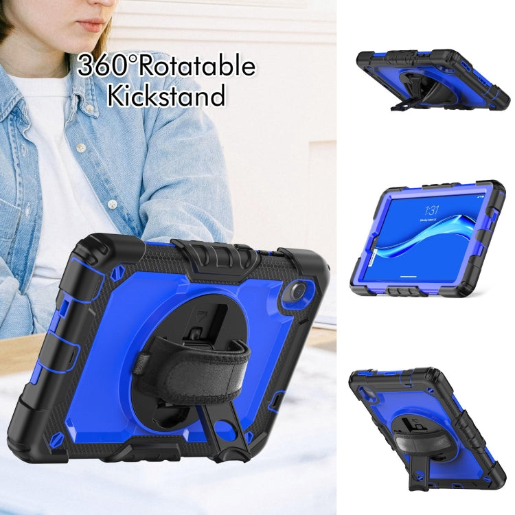 For Lenovo Tab M8 HD 2020/2019 Silicone Hybrid PC Tablet Case with Shoulder Strap(Blue PC) - Lenovo by buy2fix | Online Shopping UK | buy2fix