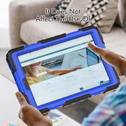 For Lenovo Tab M8 HD 2020/2019 Silicone Hybrid PC Tablet Case with Shoulder Strap(Blue PC) - Lenovo by buy2fix | Online Shopping UK | buy2fix