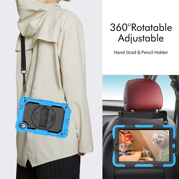 For Lenovo Tab M8 HD 2020/2019 Silicone Hybrid PC Tablet Case with Shoulder Strap(Light Blue) - Lenovo by buy2fix | Online Shopping UK | buy2fix