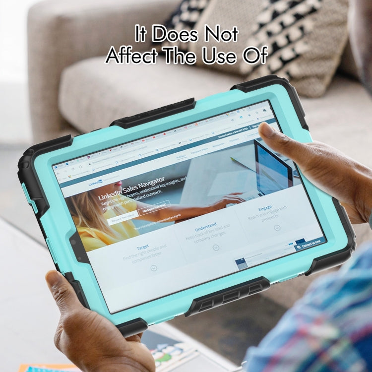 For Lenovo Tab M8 HD 2020/2019 Silicone Hybrid PC Tablet Case with Shoulder Strap(Light Blue PC) - Lenovo by buy2fix | Online Shopping UK | buy2fix