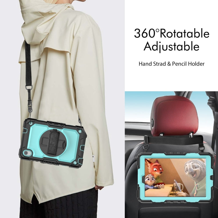 For Lenovo Tab M8 HD 2020/2019 Silicone Hybrid PC Tablet Case with Shoulder Strap(Light Blue PC) - Lenovo by buy2fix | Online Shopping UK | buy2fix