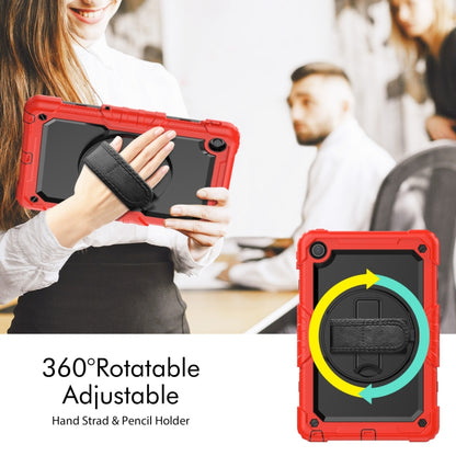 For Lenovo Tab M10 Plus 10.6 Gen 3rd Silicone Hybrid PC Tablet Case with Shoulder Strap(Red) - Lenovo by buy2fix | Online Shopping UK | buy2fix