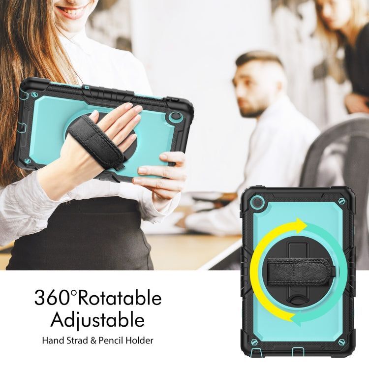 For Lenovo Tab M10 Plus 10.6 Gen 3rd Silicone Hybrid PC Tablet Case with Shoulder Strap(Light Blue PC) - Lenovo by buy2fix | Online Shopping UK | buy2fix