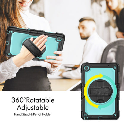 For Lenovo Tab M10 Plus 10.6 Gen 3rd Silicone Hybrid PC Tablet Case with Shoulder Strap(Light Blue PC) - Lenovo by buy2fix | Online Shopping UK | buy2fix