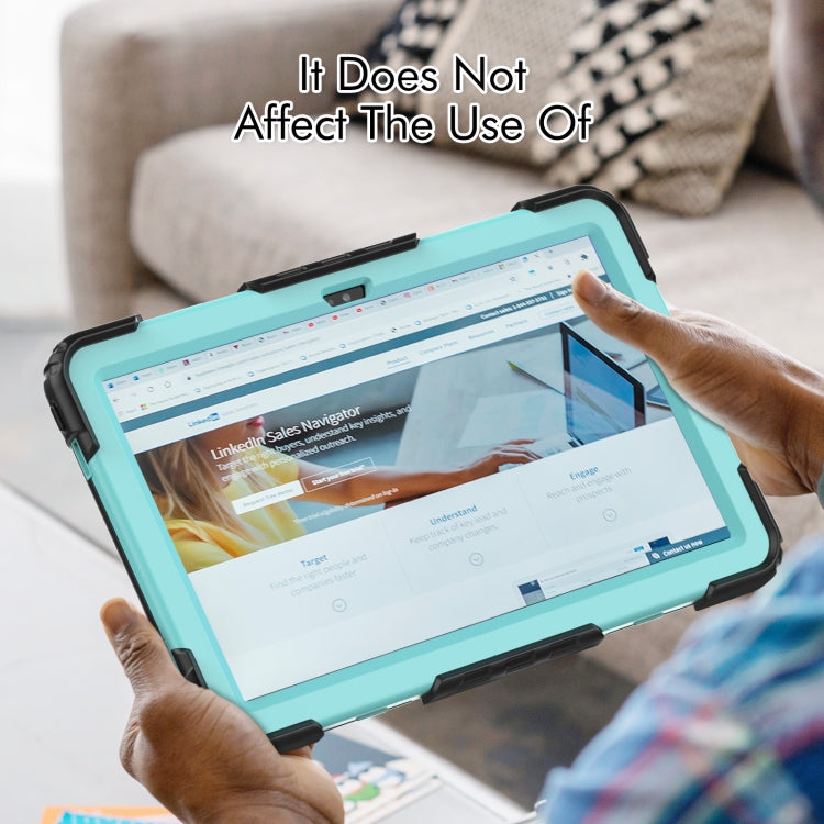 For Lenovo Tab M10 Plus 10.6 Gen 3rd Silicone Hybrid PC Tablet Case with Shoulder Strap(Light Blue PC) - Lenovo by buy2fix | Online Shopping UK | buy2fix