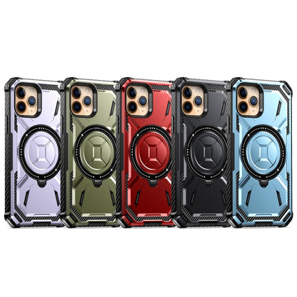 For iPhone 11 Armor Series Holder Phone Case with Back Clip(Army Green) by buy2fix