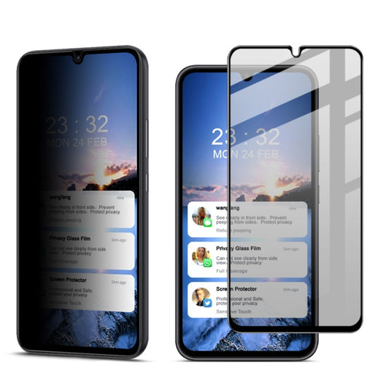 For Samsung Galaxy A34 5G imak HD Full Screen Anti-spy Tempered Glass Protective Film
