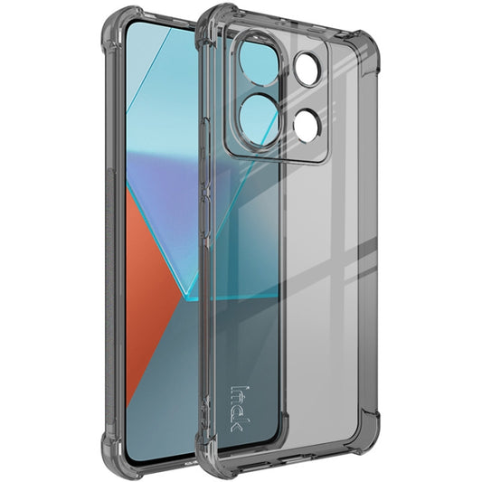 For Xiaomi Redmi Note 13 Pro 5G imak Shockproof Airbag TPU Phone Case(Transparent Black) - Note 13 Pro Cases by imak | Online Shopping UK | buy2fix